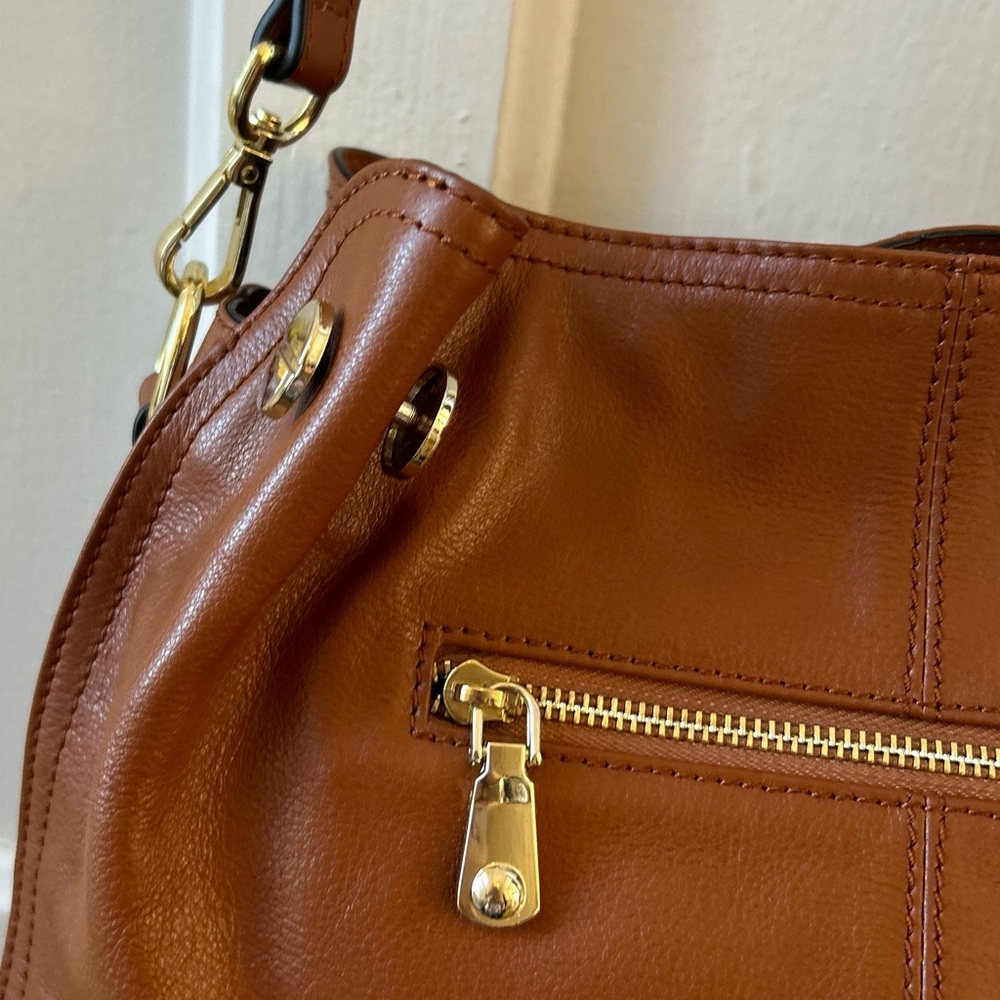 Jose Hess Danbury Mint Limited Edition Signature Brown Leather Hobo Bag - Picture 9 of 15